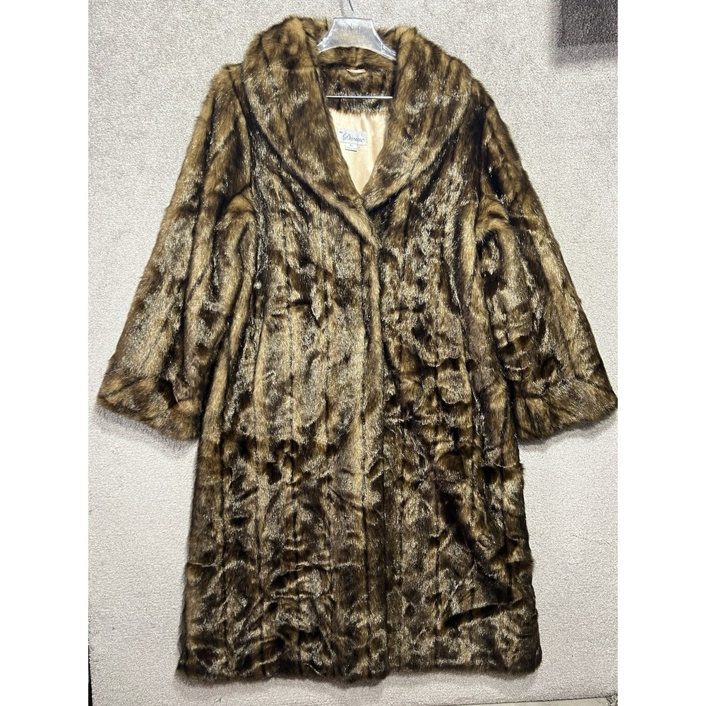 Ms. Divine Long Faux Fur Coat Size‎ XL Read Description
